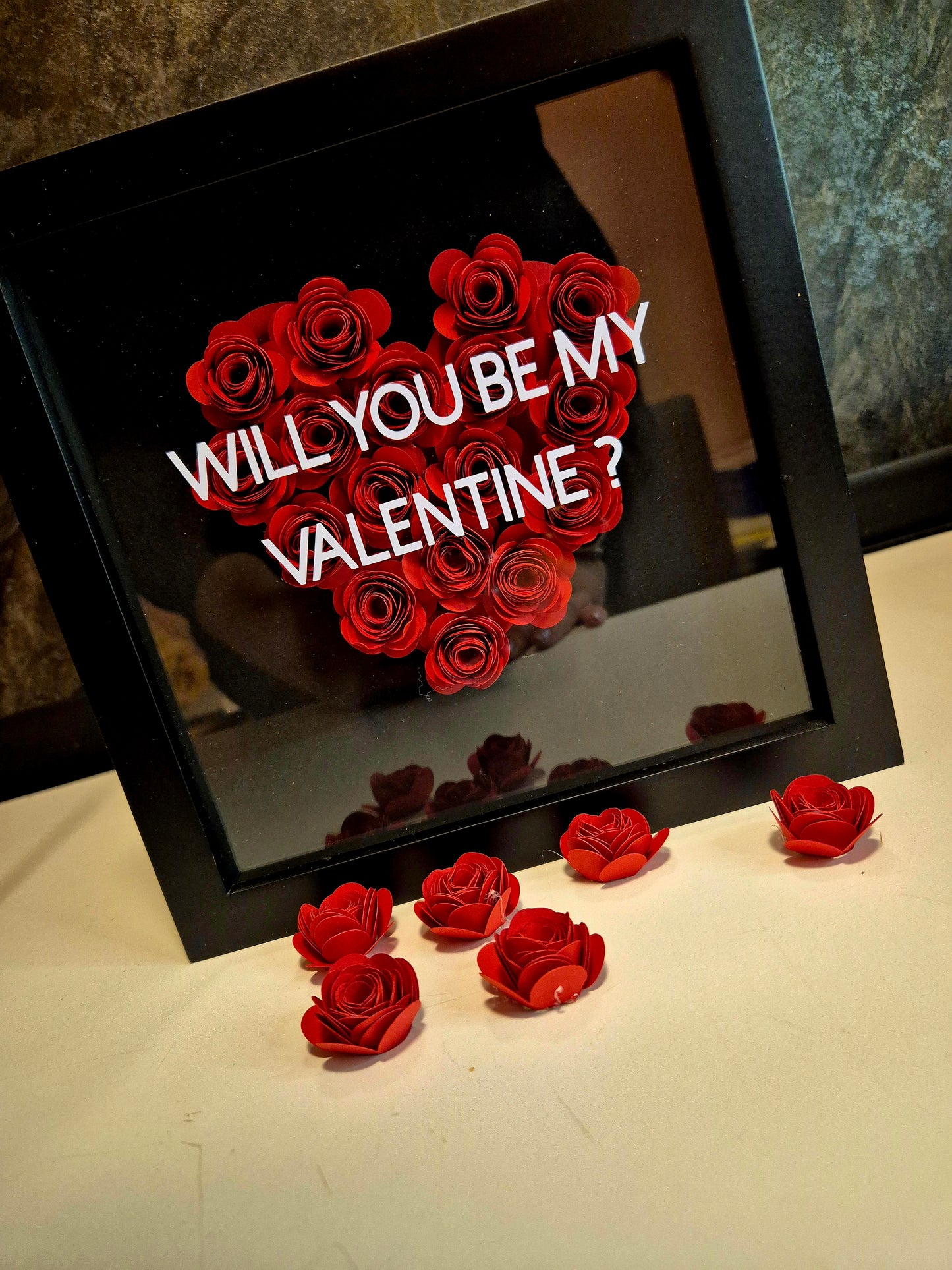 Blumenrahmen Valentinstag