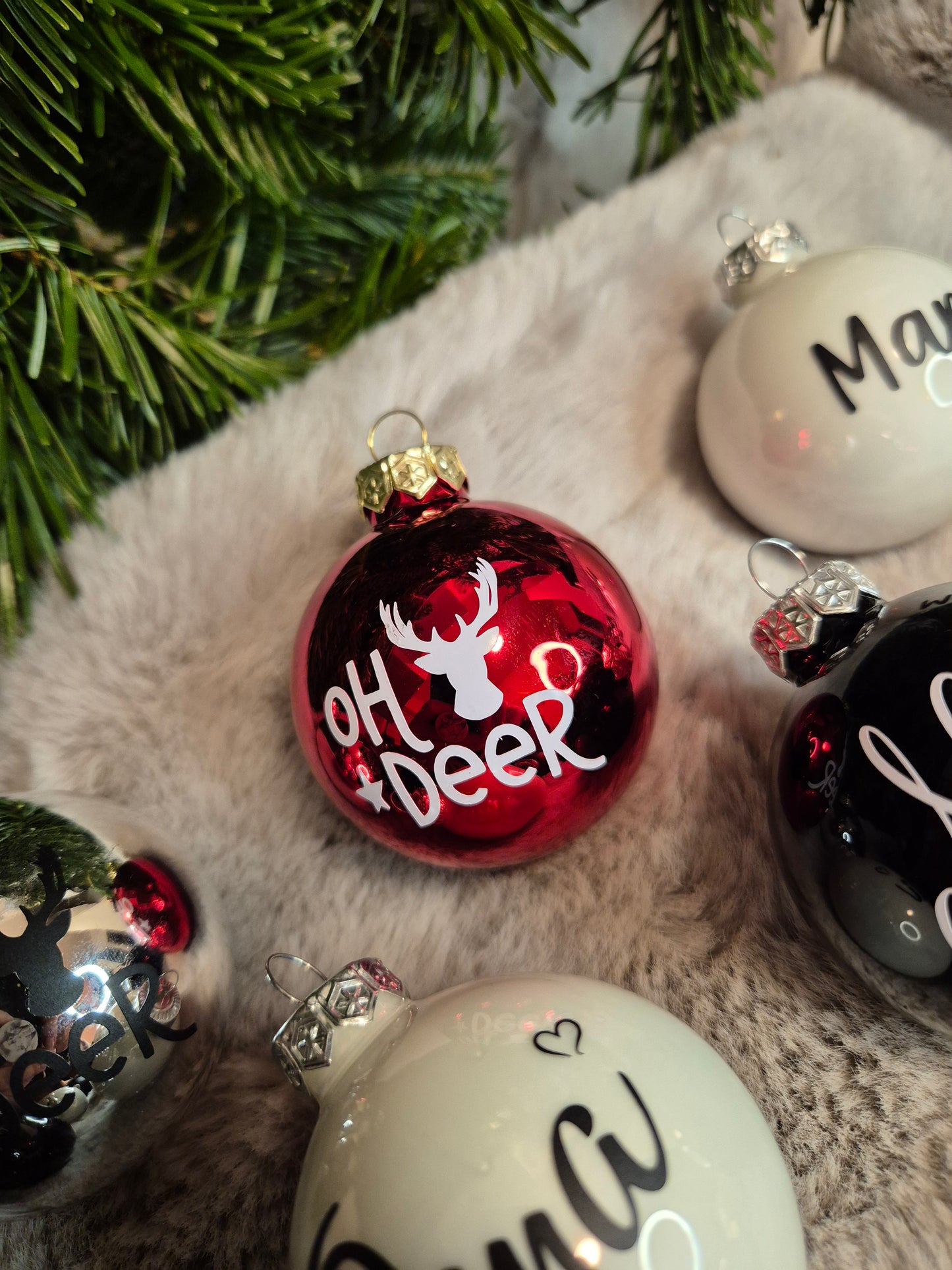 Weihnachtskugeln Glas